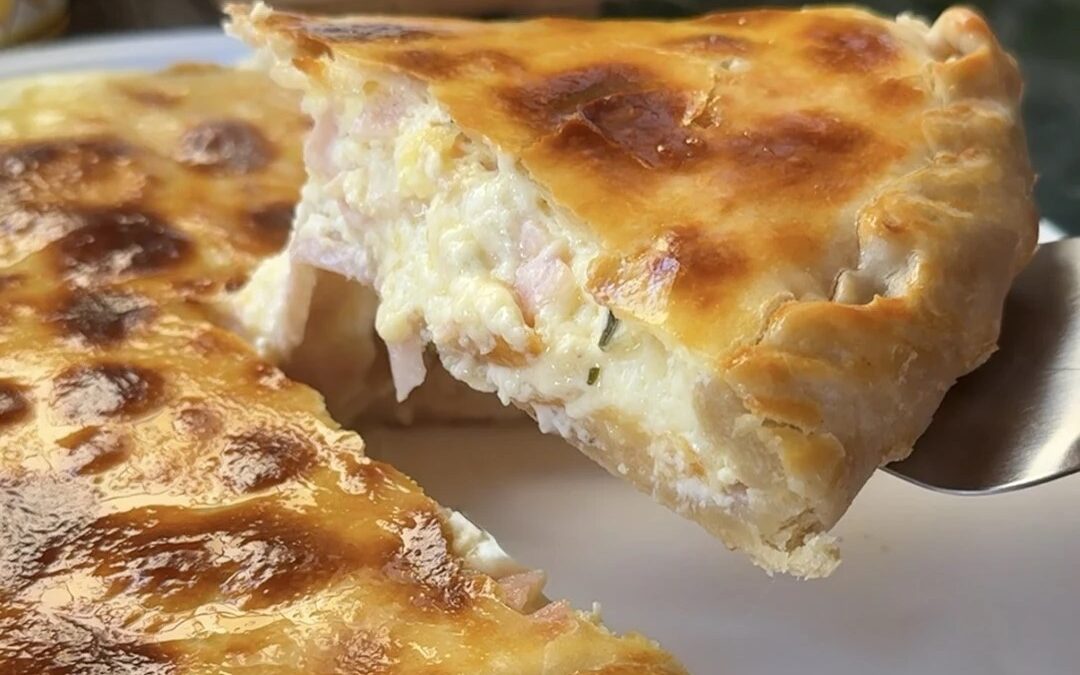 TARTA DE JAMÓN Y QUESO