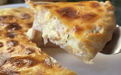 TARTA DE JAMÓN Y QUESO