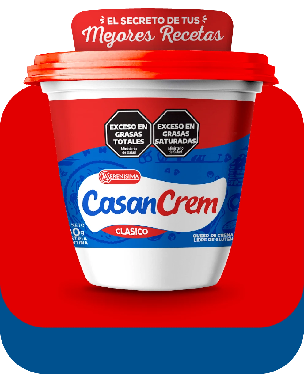 Pote con Etiqueta y Fondo Casancrem Enteros